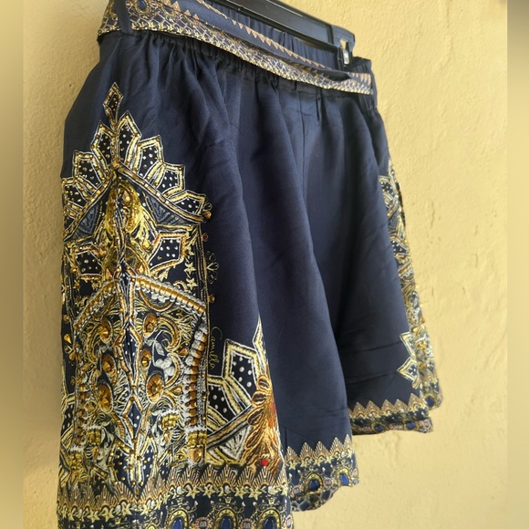 Camilla Torero Belted Navy Shorts - Picture 3 of 6